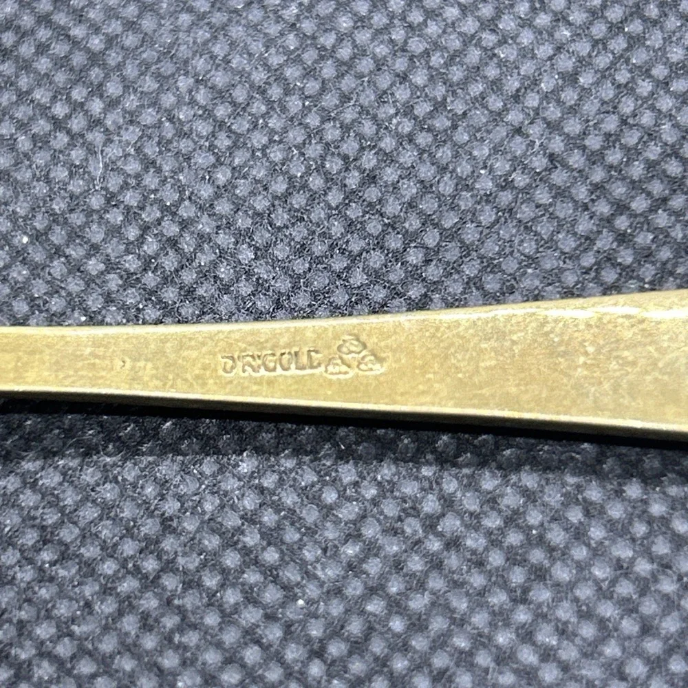 VTG Dirigold Dirilyte Goldware‎ Serving Sugar Shell Dip Spoon REGAL Flatware 5